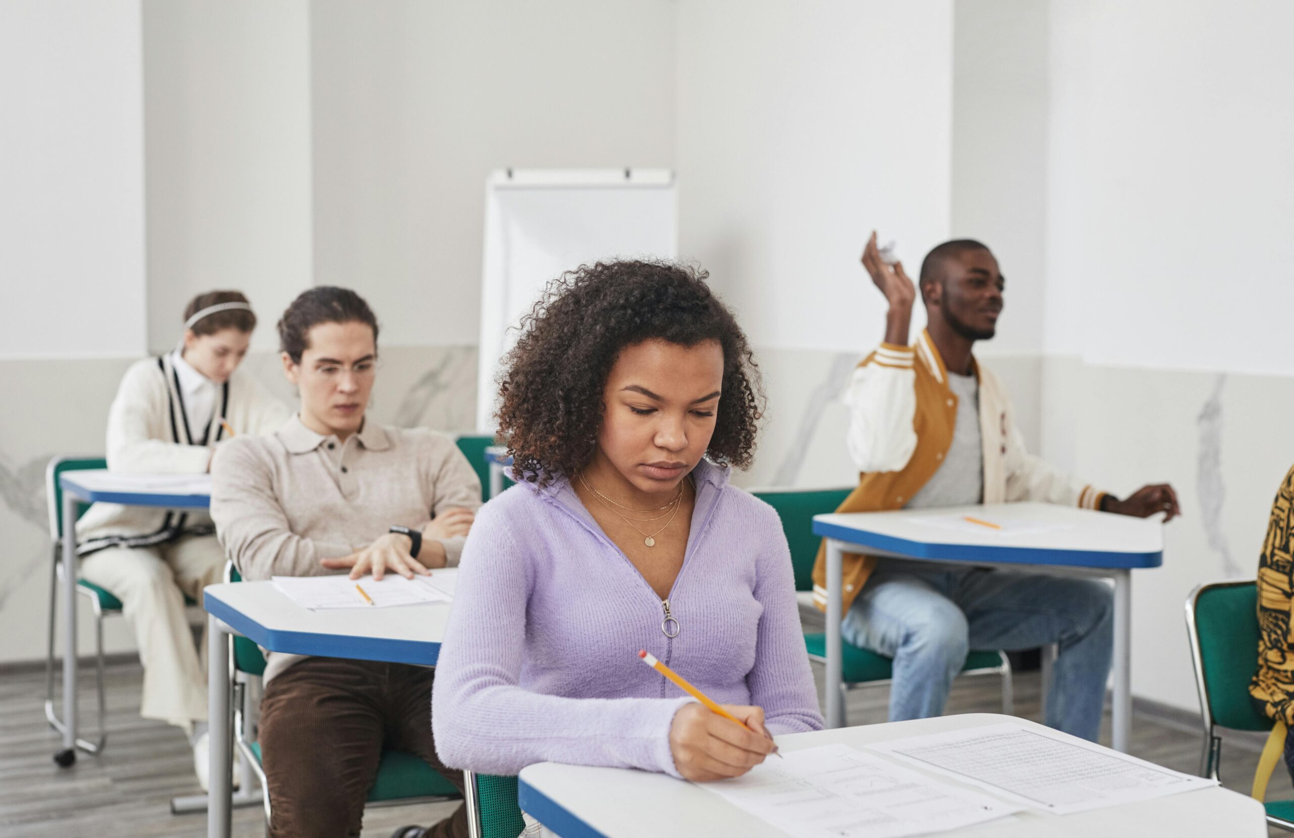 Students Sitting in the classroom